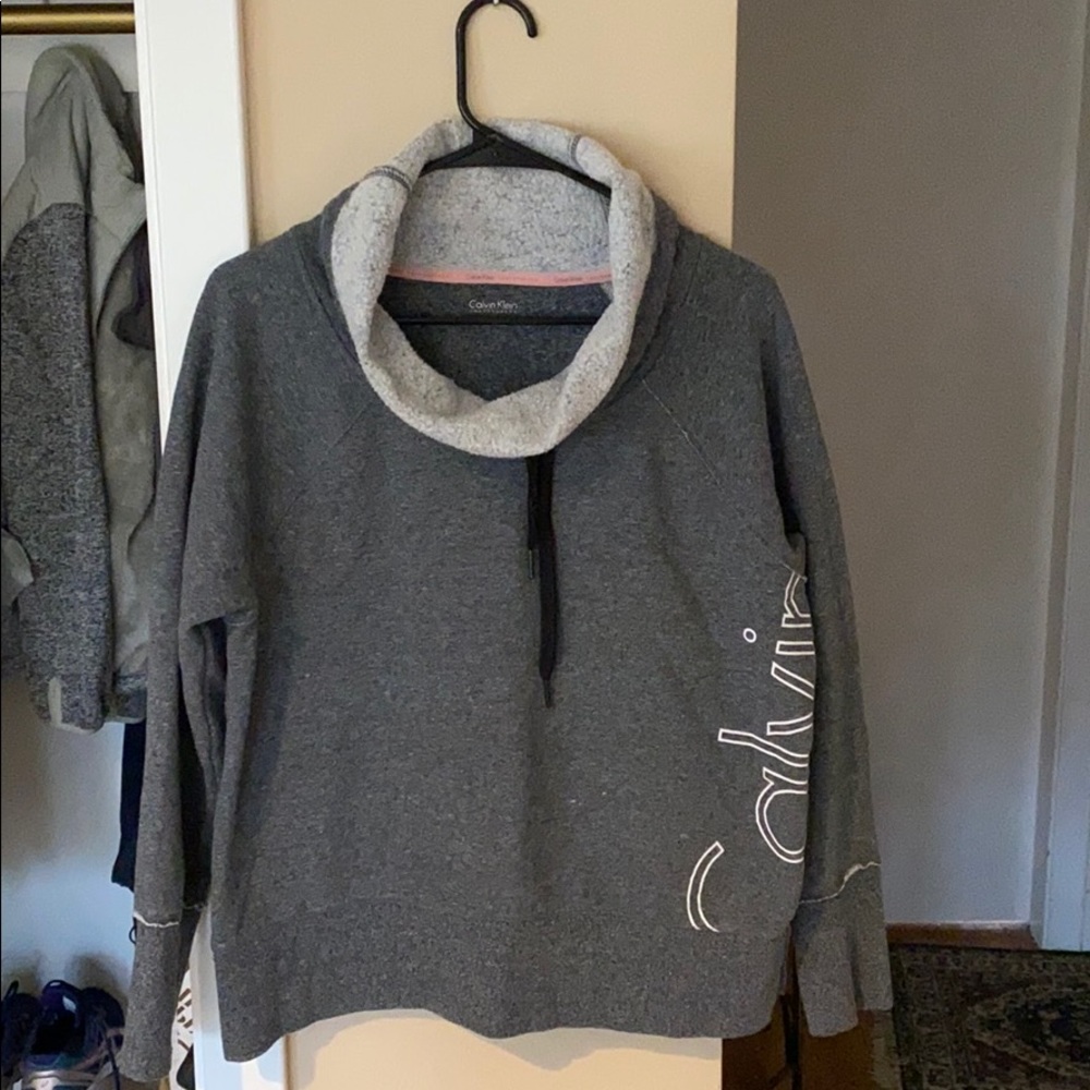 CALVIN KLEIN COWEL NECK SWEATSHIRT